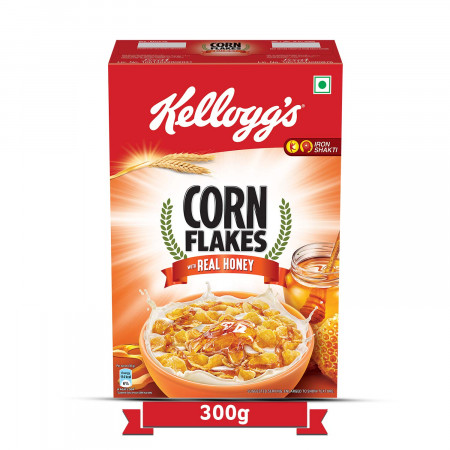 KELLOGGS REAL HONEY CORNFLAKES 300GM